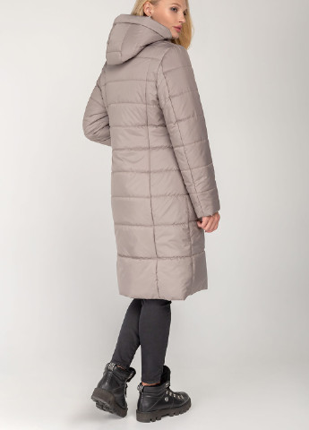 Бежева демісезонна куртка-пальто пандора MioRichi