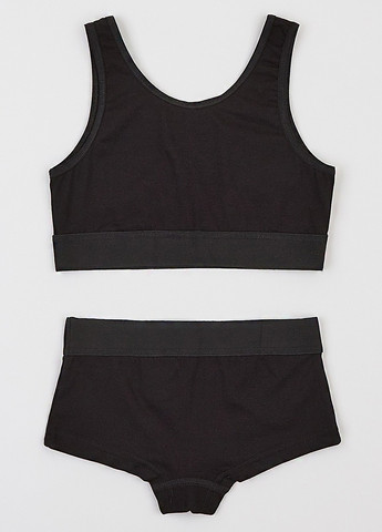 Черный летний комплект (топ, трусики) Ляля