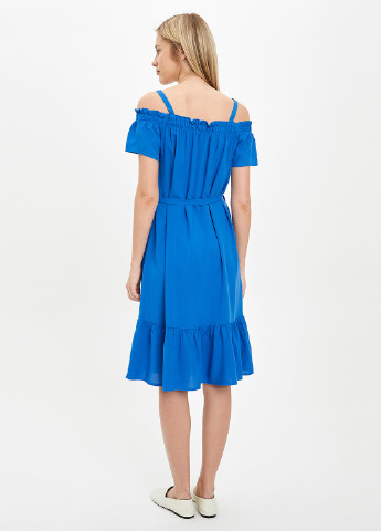 Синя кежуал сукня DeFacto