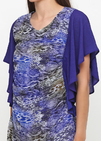 Фиолетовое кэжуал платье Molly-Jo с абстрактным узором