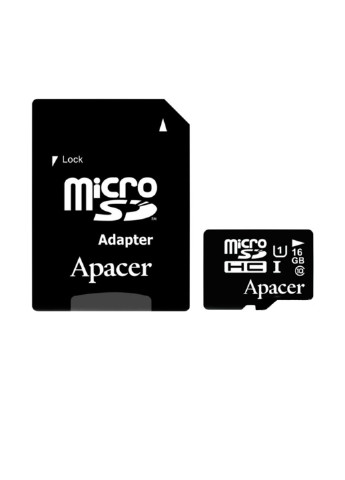 Карта пам'яті microSDHC 16GB C10 UHS-I + SD-adapter (AP16GMCSH10U1-R) Apacer карта памяти apacer microsdhc 16gb c10 uhs-i + sd-adapter (ap16gmcsh10u1-r) (135316876)