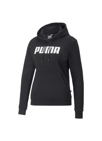 Черное спортивное толстовка essentials full-length women’s hoodie Puma однотонное