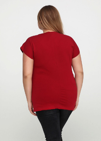 Темно-красная летняя футболка Hazard