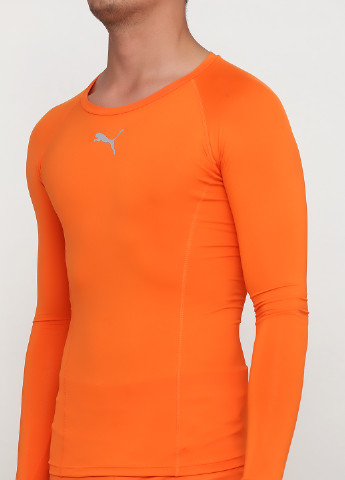 Реглан Puma с длинным рукавом логотип оранжевый спортивный