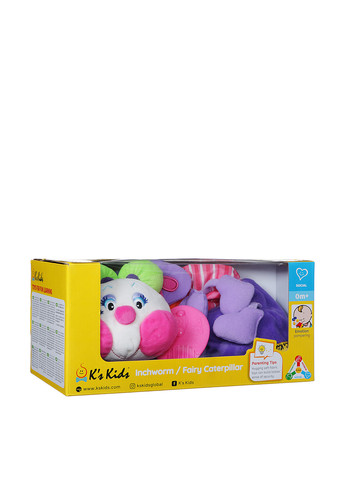 Мягкая игрушка-грызунок Розовая гусеница, 48х13х12 см Ks Kids (286319858)