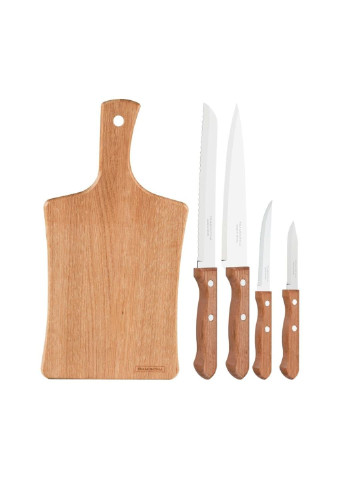 Набір ножів Dynamic 4шт + досточка (22399/018) Tramontina комбінований,