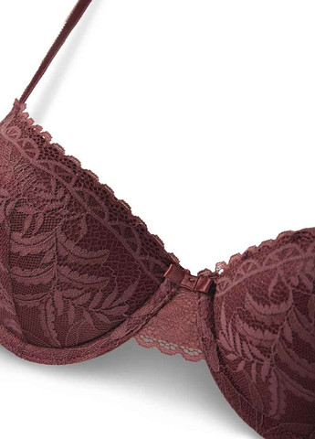 Бордовый бюстгальтер C&A с косточками полиамид