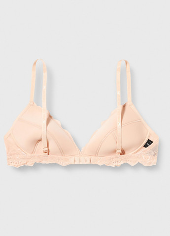 Бежевий балконет бюстгальтер Emporio Armani без кісточок поліамід