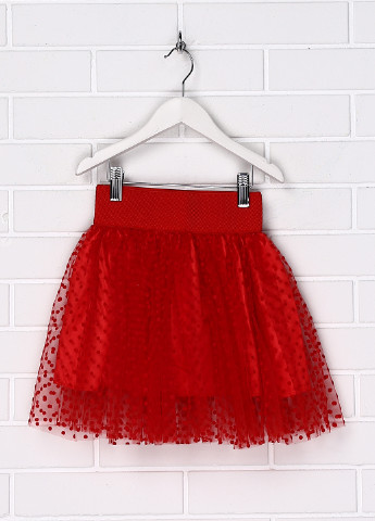 Красная фактурная юбка No Brand мини
