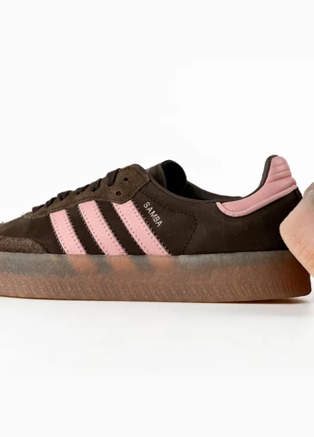 Кроссовки JI2744 adidas Sambae Dark Brown Wonder Mauve коричневые всесезоны (341248953)