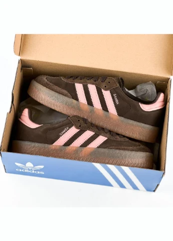 Кроссовки JI2744 adidas Sambae Dark Brown Wonder Mauve коричневые всесезоны (341248953)