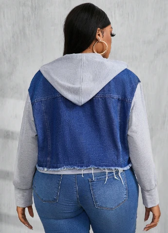 Комбинированная демисезонная куртка SHEIN