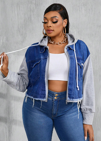 Комбинированная демисезонная куртка SHEIN