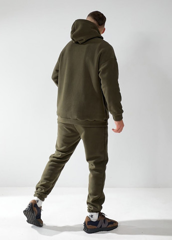 Оливковий (хакі) демісезонний костюм (худі, штани) брючний No Brand