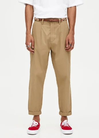 Брюки,коричневий, Pull & Bear (256797689)
