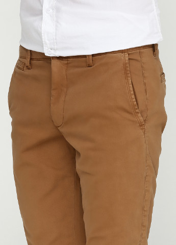 Светло-коричневые кэжуал демисезонные зауженные брюки Gap