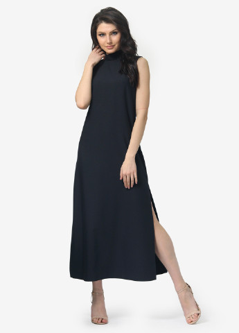 Темно-синя кежуал сукня, сукня сукня-водолазка Anette