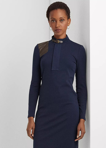 Темно-синя кежуал сукня силуетна Ralph Lauren однотонна