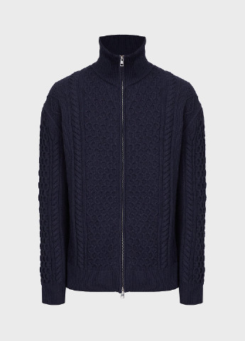 Темно-синій зимовий светр Gant