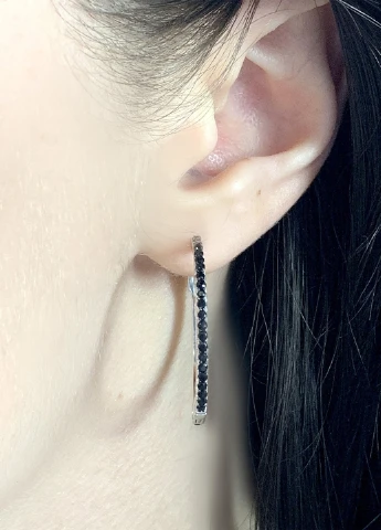 Сережки Silver Flame (132949012)