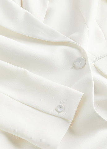 Білий кежуал сукня сукня-жакет H&M однотонна