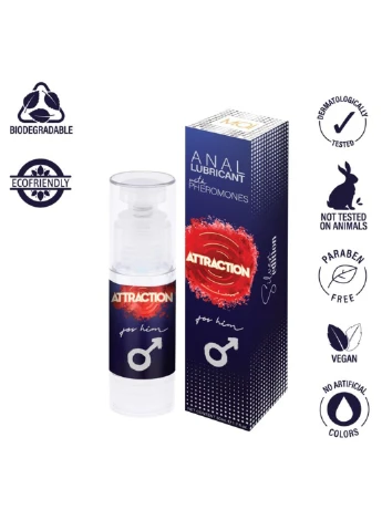 Змазка для анального сексу Attraction Anal for Him (50 мл) на водній основі з феромонами MAI (254785182)