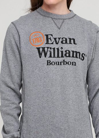 Сірий світшот Blue 84 напис без декору (361959964)