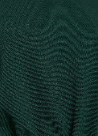 Свитшот KOTON - Прямой крой однотонный темно-зеленый кэжуал трикотаж, хлопок - (203454910)
