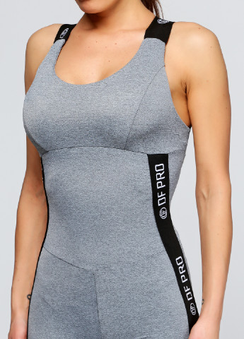 Комбінезон Designed for fitness комбінезон-брюки однотонний сірий спортивний