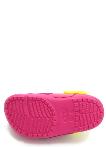 Розовые сабо для девочек funlab lights cars 3 clog Crocs