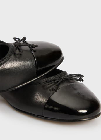 Жіночі балетки Gant | чорні однотонні логотип штучна шкіра (347656318)