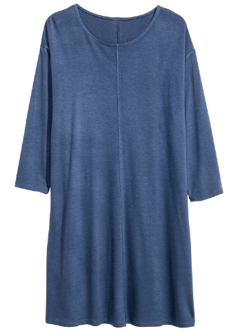 Темно-синее кэжуал платье а-силуэт H&M