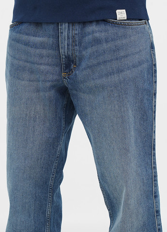 Темно-голубые демисезонные регюлар фит джинсы Mustang