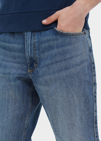 Темно-голубые демисезонные регюлар фит джинсы Mustang