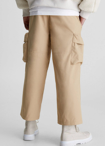 Бежевые кэжуал демисезонные карго брюки Calvin Klein Jeans