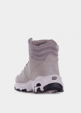 Осенние ботинки Skechers с логотипом из натуральной замши, тканевые