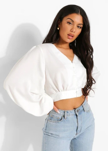 Біла блуза Boohoo