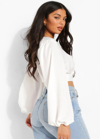 Біла блуза Boohoo