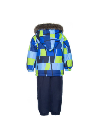 Синій зимній комплект зимовий (куртка + напівкомбінезон) avery Huppa