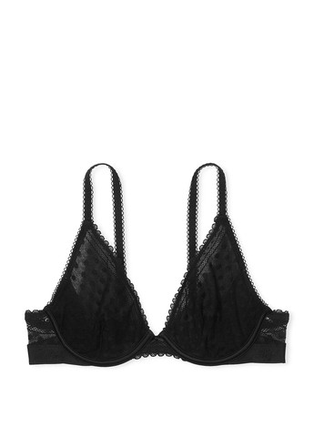 Чорний бюстгальтер Victoria's Secret з кісточками поліестер
