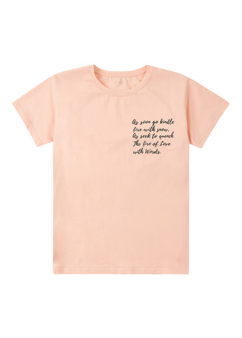 Розовая летняя футболка Фламинго