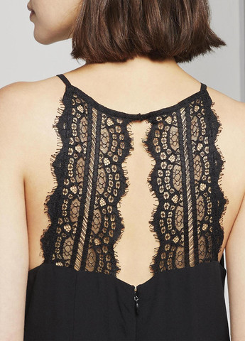 Чорна кежуал сукня кльош Tom Tailor однотонна