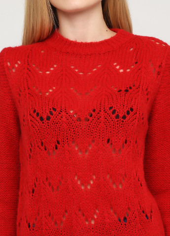 Красный демисезонный свитер джемпер Mascara