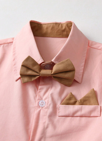 Комбинированный летний костюм (рубашка, шорты) SHEIN