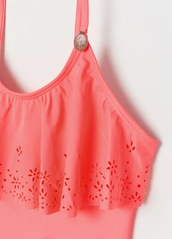 Коралловый летний купальник слитный H&M