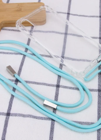 Чохол TPU Crossbody Transparent для Apple iPhone XS Max (6.5 ') Бірюзовий (is_00000041868_1) Epik (229725940)