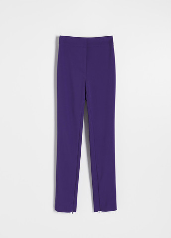 Фиолетовые кэжуал демисезонные зауженные брюки Reserved