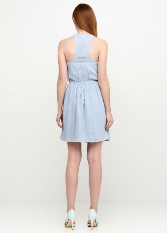 Бледно-синее кэжуал платье Mi Ami однотонное