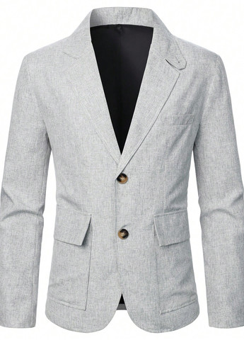 Сірий демісезонний костюм (піджак, штани) брючний SHEIN