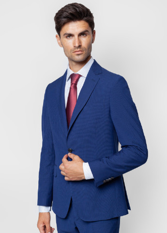 Синій демісезонний костюм (піджак, штани) брючний Arber